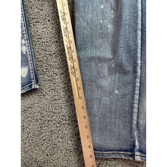 Waimea Jeans Mens 38 Blue Gray Skinny Fit Distressed Denim Splatter 38x30* - Picture 5 of 12